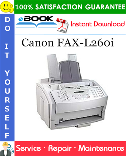 Canon FAX-L260i Service Repair Manual + Parts Catalog