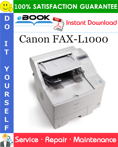 Canon FAX-L1000 Service Repair Manual + Parts Catalog