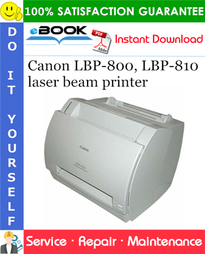 Canon LBP-800, LBP-810 laser beam printer Service Repair Manual + Parts Catalog + Circuit Diagram