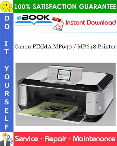 anon PIXMA MP640 / MP648 Printer Service Repair Manual