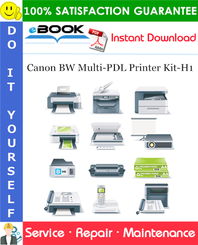 Canon BW Multi-PDL Printer Kit-H1 Service Repair Manual