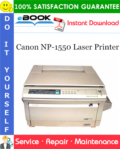 Canon NP-1550 Laser Printer Service Repair Manual + Parts Catalog
