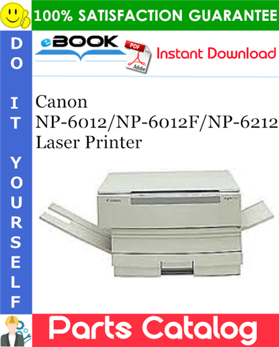 Canon NP-6012/NP-6012F/NP-6212 Laser Printer Parts Catalog Manual