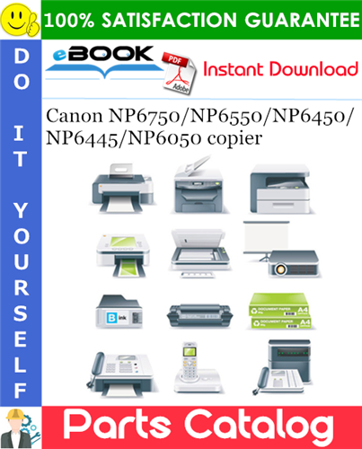 Canon NP6750/NP6550/NP6450/NP6445/NP6050 copier Parts Catalog Manual