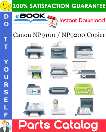 Canon NP9100 / NP9200 Copier Parts Catalogue Manual