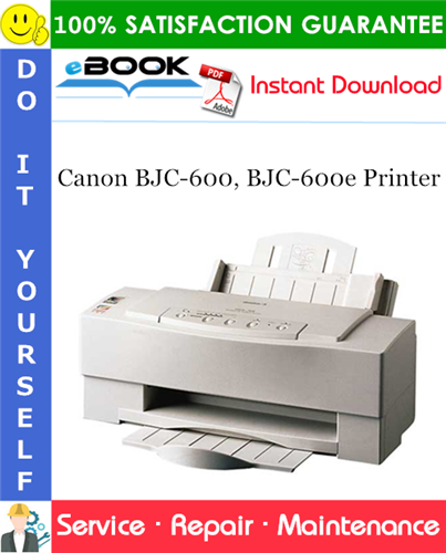Canon BJC-600, BJC-600e Printer Service Repair Manual