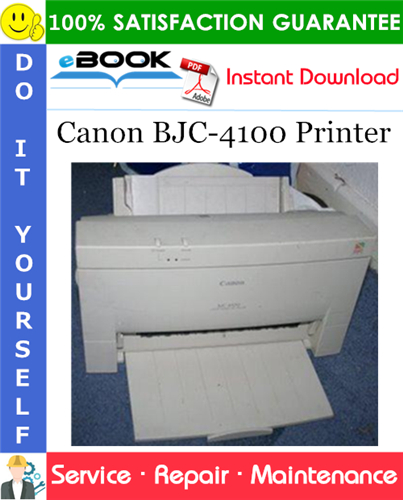 Canon BJC-4100 Printer Service Repair Manual