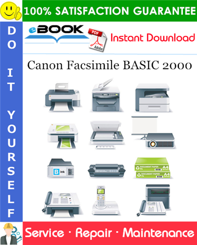 Canon Facsimile BASIC 2000 Service Repair Manual