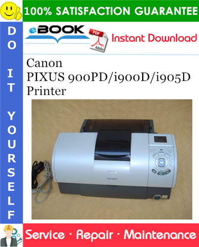 Canon PIXUS 900PD/i900D/i905D Printer Service Repair Manual