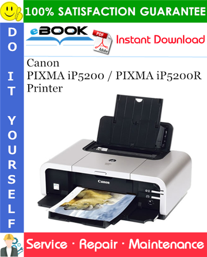 Canon PIXMA iP5200 / PIXMA iP5200R Printer Service Repair Manual