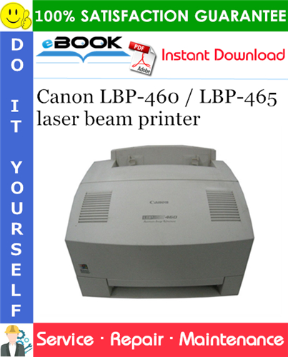 Canon LBP-460 / LBP-465 laser beam printer Service Repair Manual