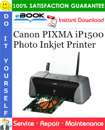 Canon PIXMA iP1500 Photo Inkjet Printer Service Repair Manual