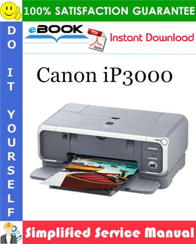 Canon iP3000 Simplified Service Manual