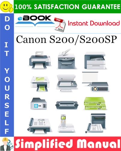 Canon S200/S200SP Simplified Manual