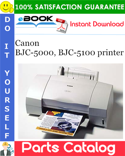 Canon BJC-5000, BJC-5100 printer Parts Catalog Manual