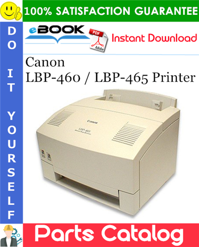 Canon LBP-460 / LBP-465 Printer Parts Catalog Manual