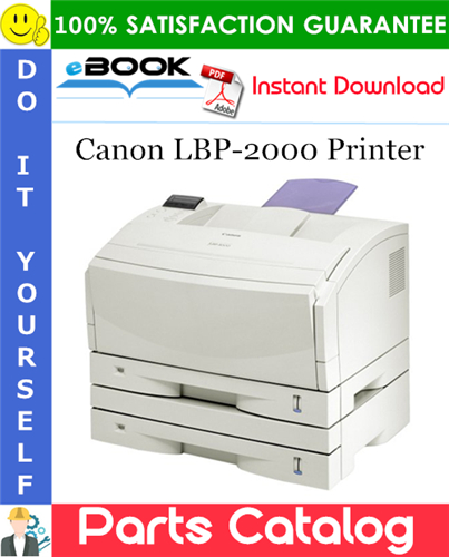 Canon LBP-2000 Printer Parts Catalog Manual