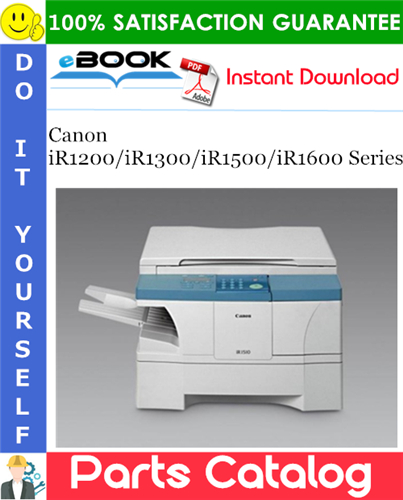 Canon iR1200/iR1300/iR1500/iR1600 Series Parts Catalog Manual