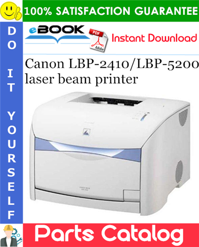 Canon LBP-2410/LBP-5200 laser beam printer Parts Catalog Manual