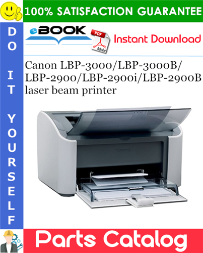 Canon LBP-3000/LBP-3000B/LBP-2900/LBP-2900i/LBP-2900B laser beam printer Parts Catalog Manual