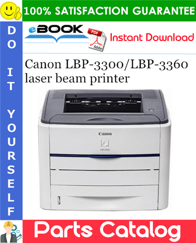 Canon LBP-3300/LBP-3360 laser beam printer Parts Catalog Manual