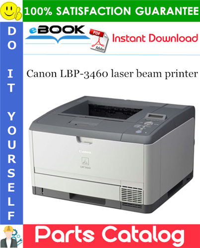 Canon LBP-3460 laser beam printer Parts Catalog Manual