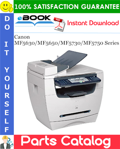 Canon MF5630/MF5650/MF5730/MF5750 Series Parts Catalog Manual