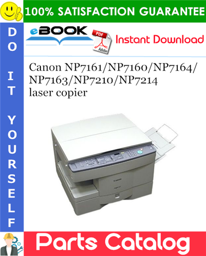 Canon NP7161/NP7160/NP7164/NP7163/NP7210/NP7214 laser copier Parts Catalog Manual