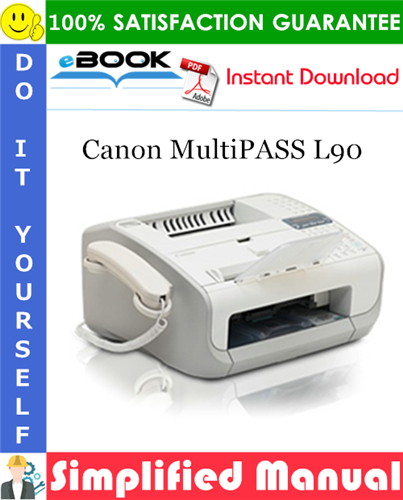 Canon MultiPASS L90 Parts Catalog Manual