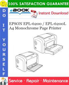 EPSON EPL-6200 / EPL-6200L A4 Monochrome Page Printer Service Repair Manual