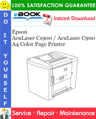 Epson AcuLaser C1900 / AcuLaser C900 A4 Color Page Printer Service Repair Manual