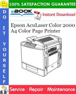 Epson AcuLaser Color 2000 A4 Color Page Printer Service Repair Manual