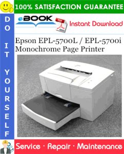 Epson EPL-5700L / EPL-5700i Monochrome Page Printer Service Repair Manual