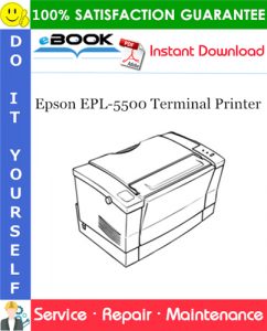 Epson EPL-5500 Terminal Printer Service Repair Manual