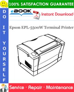 Epson EPL-5500W Terminal Printer Service Repair Manual