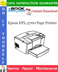Epson EPL-5700 Page Printer Service Repair Manual