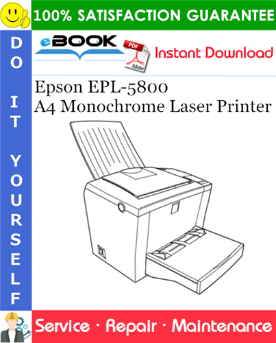 Epson EPL-5800 A4 Monochrome Laser Printer Service Repair Manual