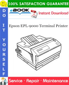 Epson EPL-9000 Terminal Printer Service Repair Manual