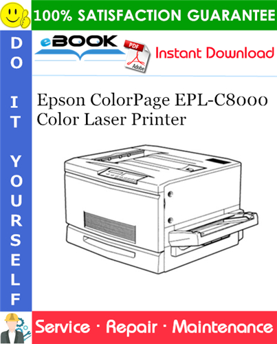 Epson ColorPage EPL-C8000 Color Laser Printer Service Repair Manual