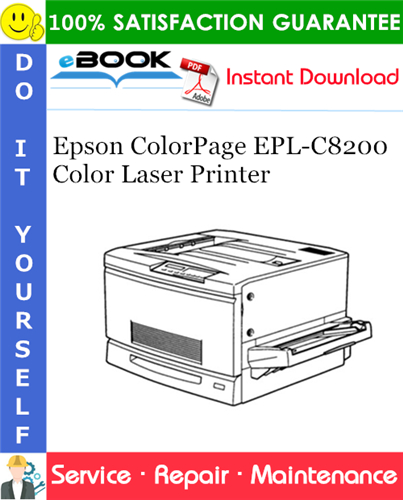 Epson ColorPage EPL-C8200 Color Laser Printer Service Repair Manual