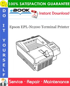 Epson EPL-N1200 Terminal Printer Service Repair Manual