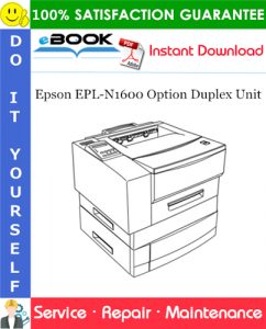 Epson EPL-N1600 Option Duplex Unit Service Repair Manual