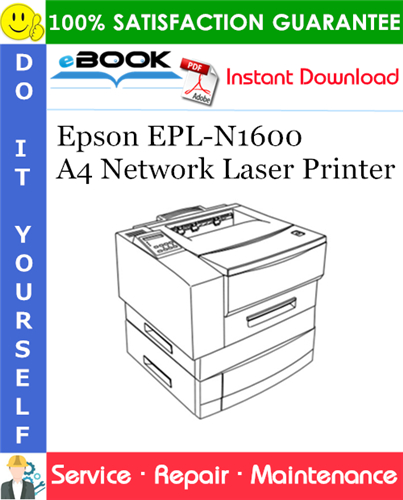 Epson EPL-N1600 A4 Network Laser Printer Service Repair Manual