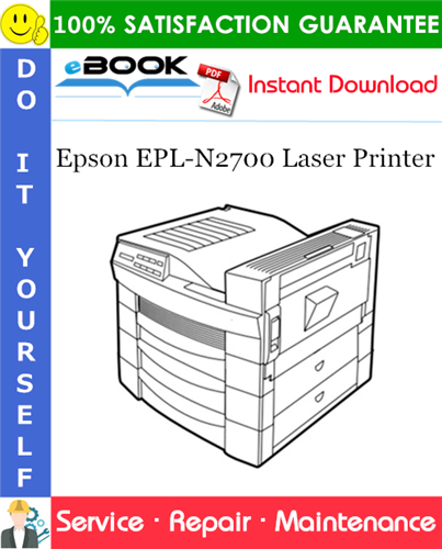 Epson EPL-N2700 Laser Printer Service Repair Manual