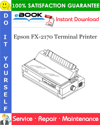 Epson FX-2170 Terminal Printer Service Repair Manual