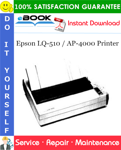 Epson LQ-510 / AP-4000 Printer Service Repair Manual