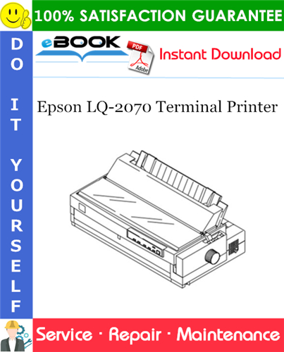 Epson LQ-2070 Terminal Printer Service Repair Manual