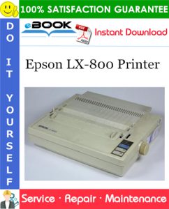 Epson LX-800 Printer Service Repair Manual