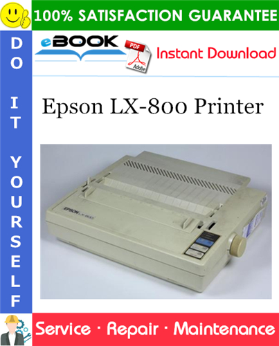 Epson LX-800 Printer Service Repair Manual