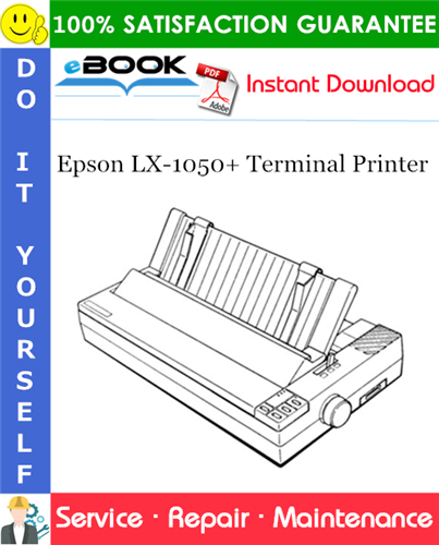 Epson LX-1050+ Terminal Printer Service Repair Manual